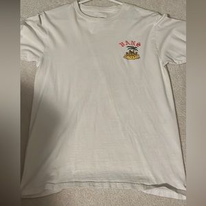White Vans Tshirt Island Dogs Print